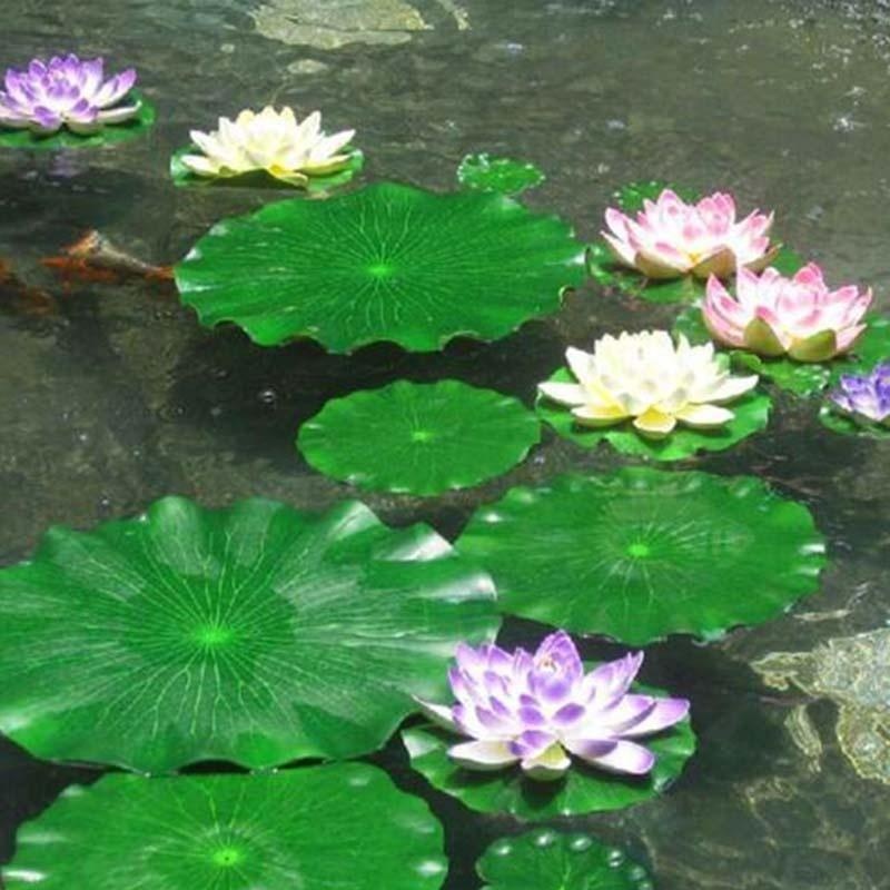 Ocean Aquarium - 2026 Artificial Water Lily Lotus Leaf