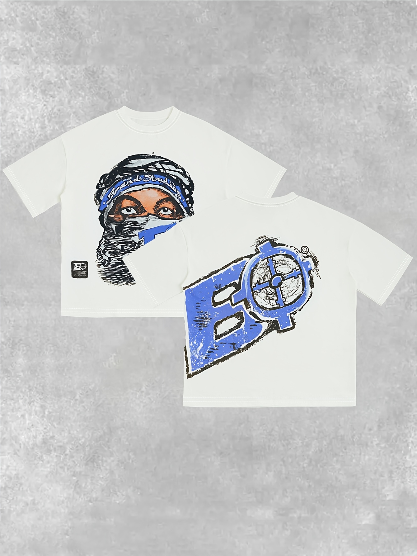 Streetwear T Shirt Y2K Hip Hop - Live Rock 评论和价格