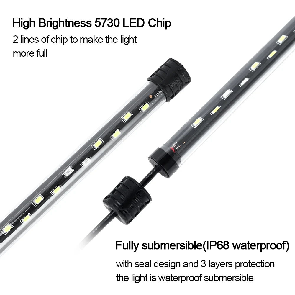 58CM  Aquarium Light LED Plant - Aquarium Marine Lights 评论和价格